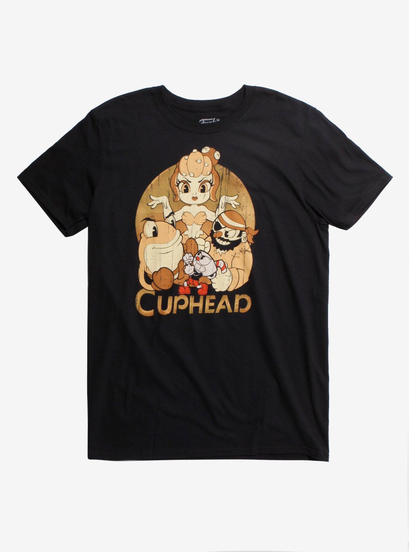 Cuphead Bosses T-Shirt, BLACK, hi-res