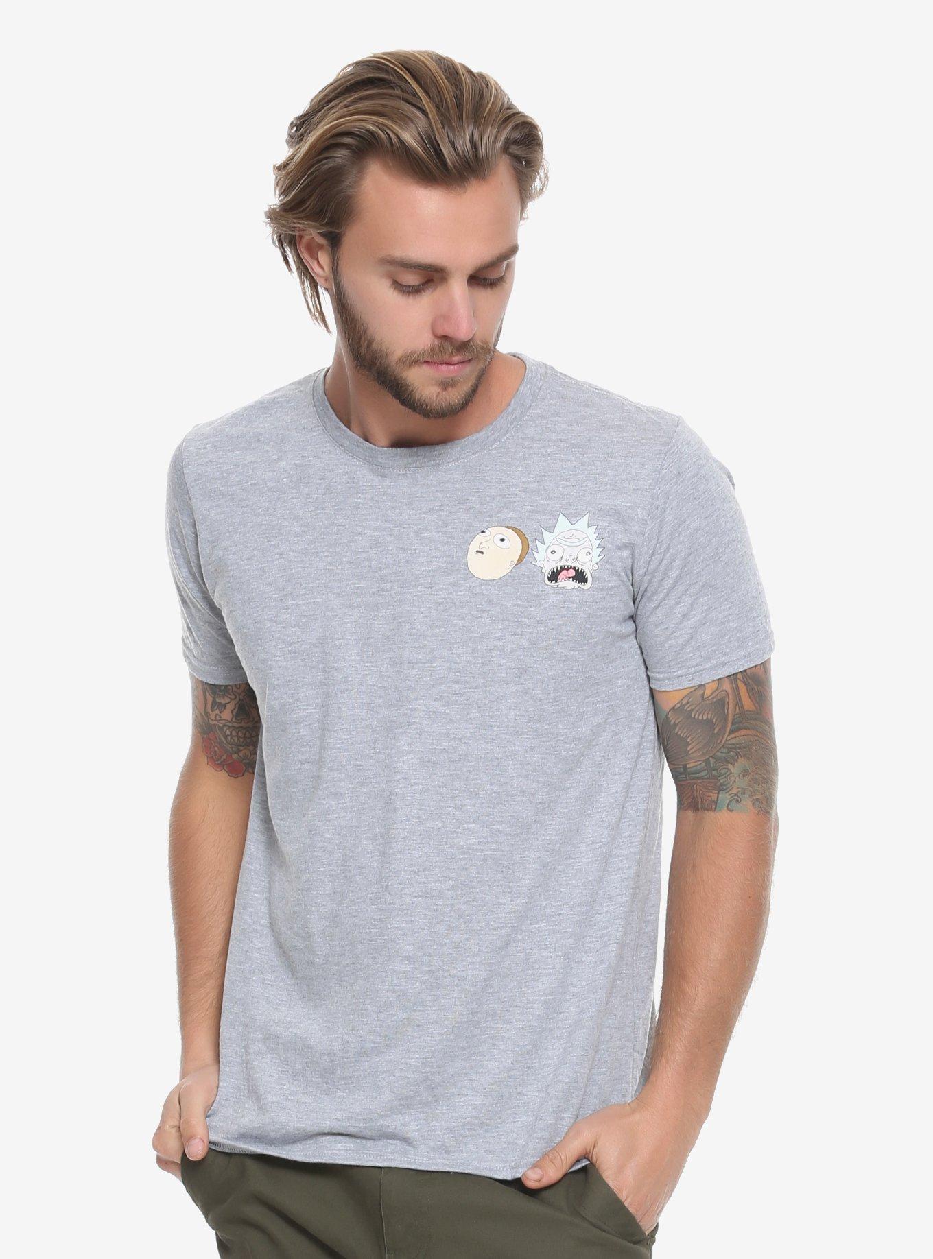Rick And Morty Bushworld Adventures T-Shirt - BoxLunch Exclusive, GREY, hi-res