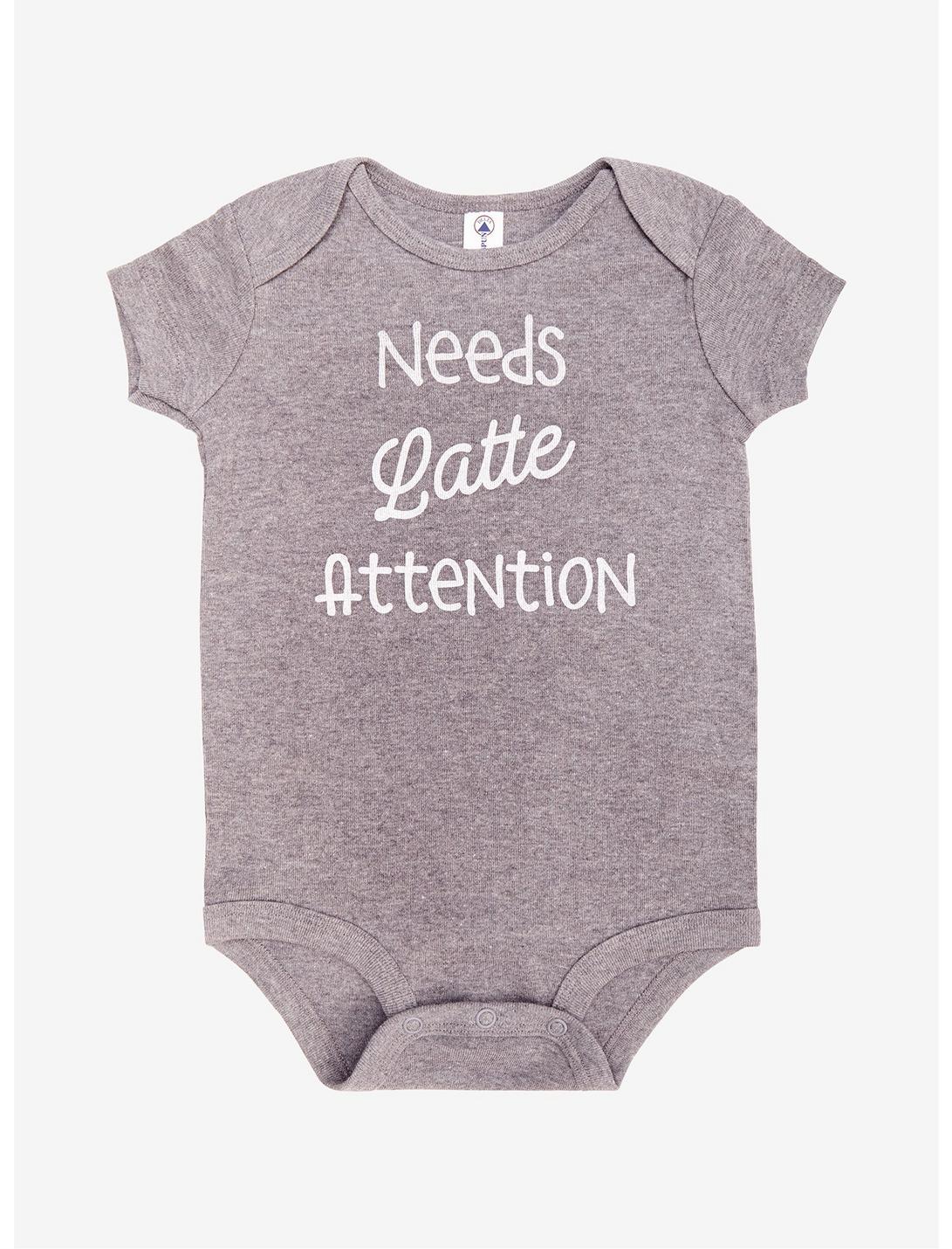 Needs Latte Attention Infant Bodysuit - BoxLunch Exclusive, GREY, hi-res