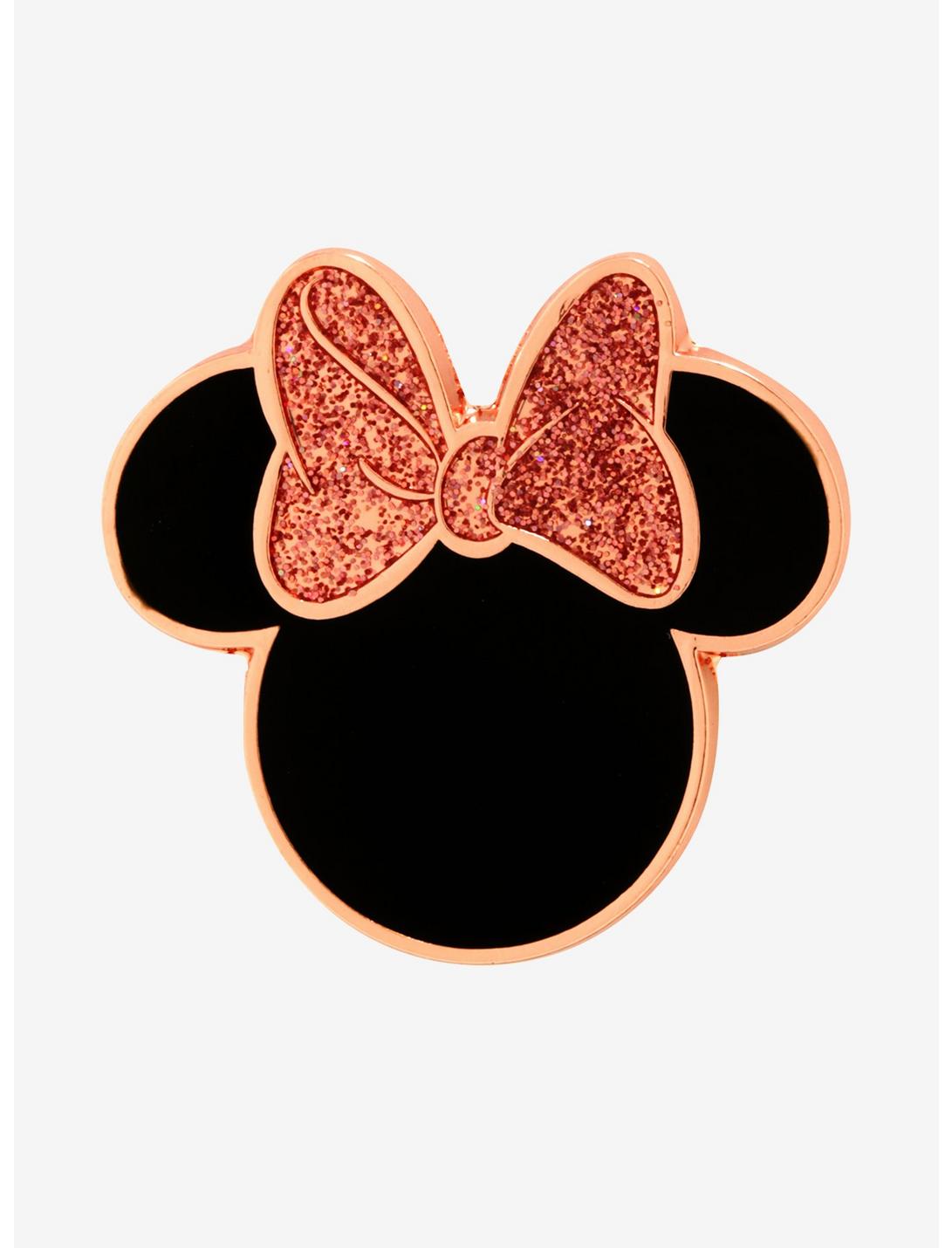 Disney Minnie Mouse Rose Gold Enamel Pin - BoxLunch Exclusive, , hi-res