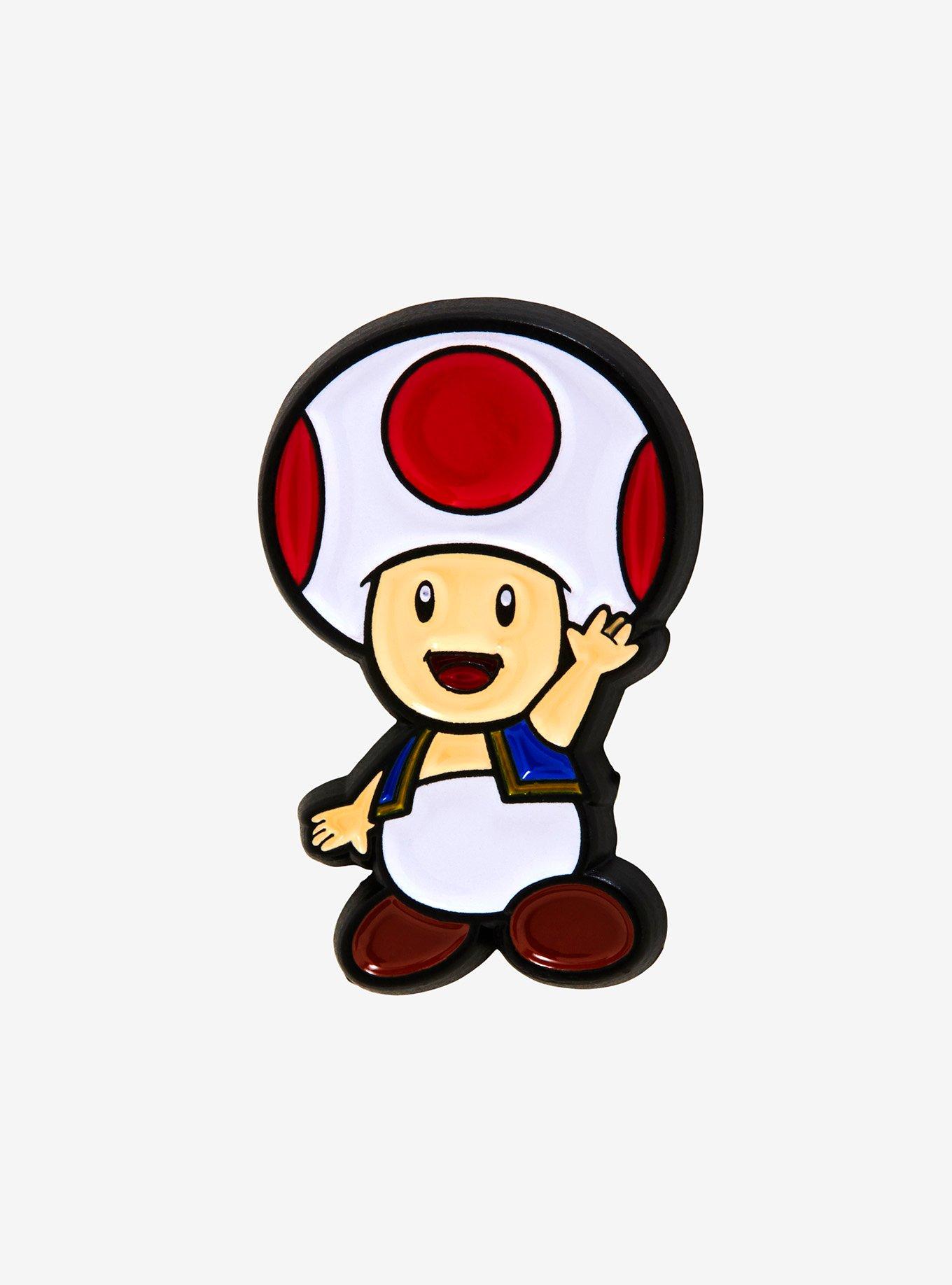 Nintendo Super Mario Bros. Toad Enamel Pin - BoxLunch Exclusive, , hi-res