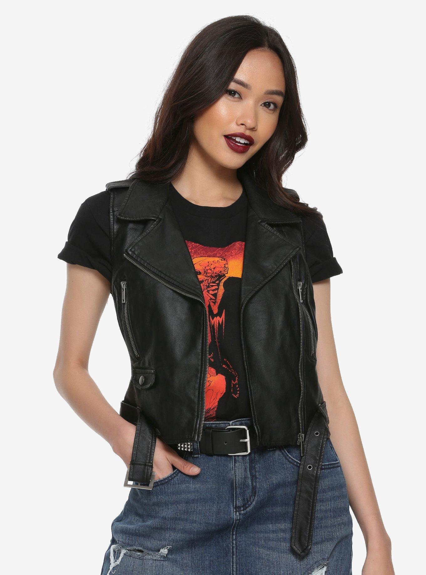 Girls 2024 leather vest