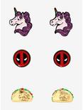 Marvel Deadpool Earring Set - BoxLunch Exclusive, , hi-res