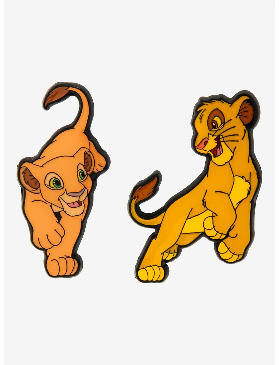 Disney The Lion King Simba & Nala Enamel Pin Set - BoxLunch Exclusive, , hi-res