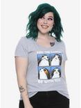 Star Wars Porgs Be With You Girls T-Shirt Plus Size, GREY, hi-res