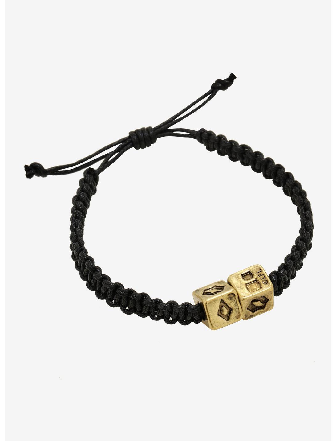 Star Wars Solo Dice Black Cord Bracelet - BoxLunch Exclusive, , hi-res