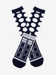 Doctor Who TARDIS Polka Dot Socks, , hi-res