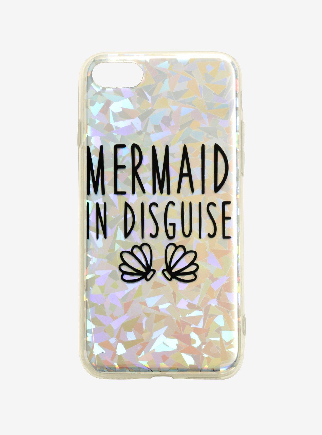 Mermaid In Disguise Holographic Plastic Smartphone Case, , hi-res