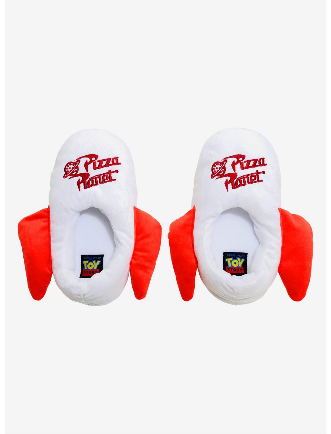 Disney Pixar Toy Story Pizza Planet Rocket Slippers, WHITE, hi-res