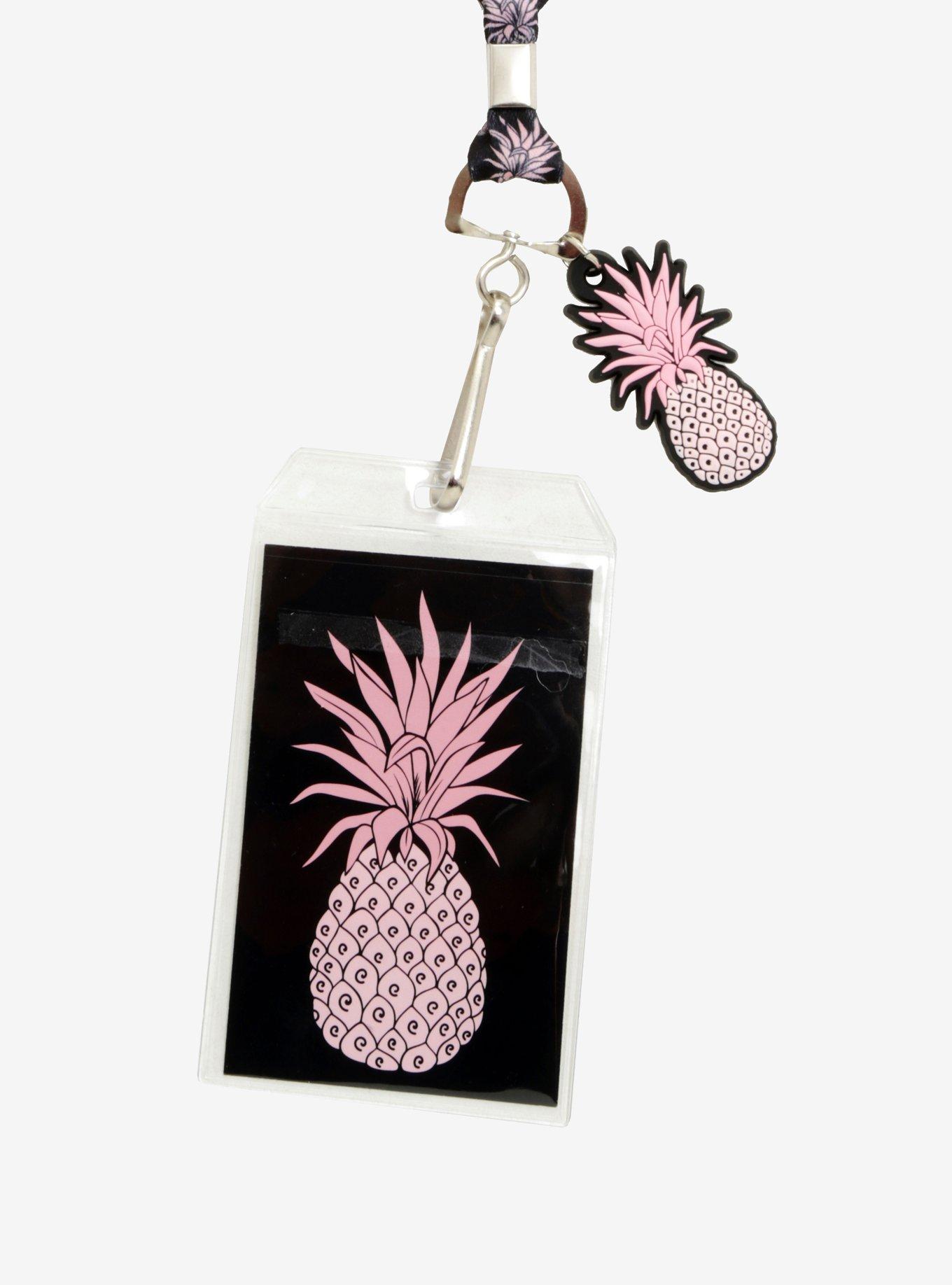 Pink Pineapple Lanyard, , hi-res