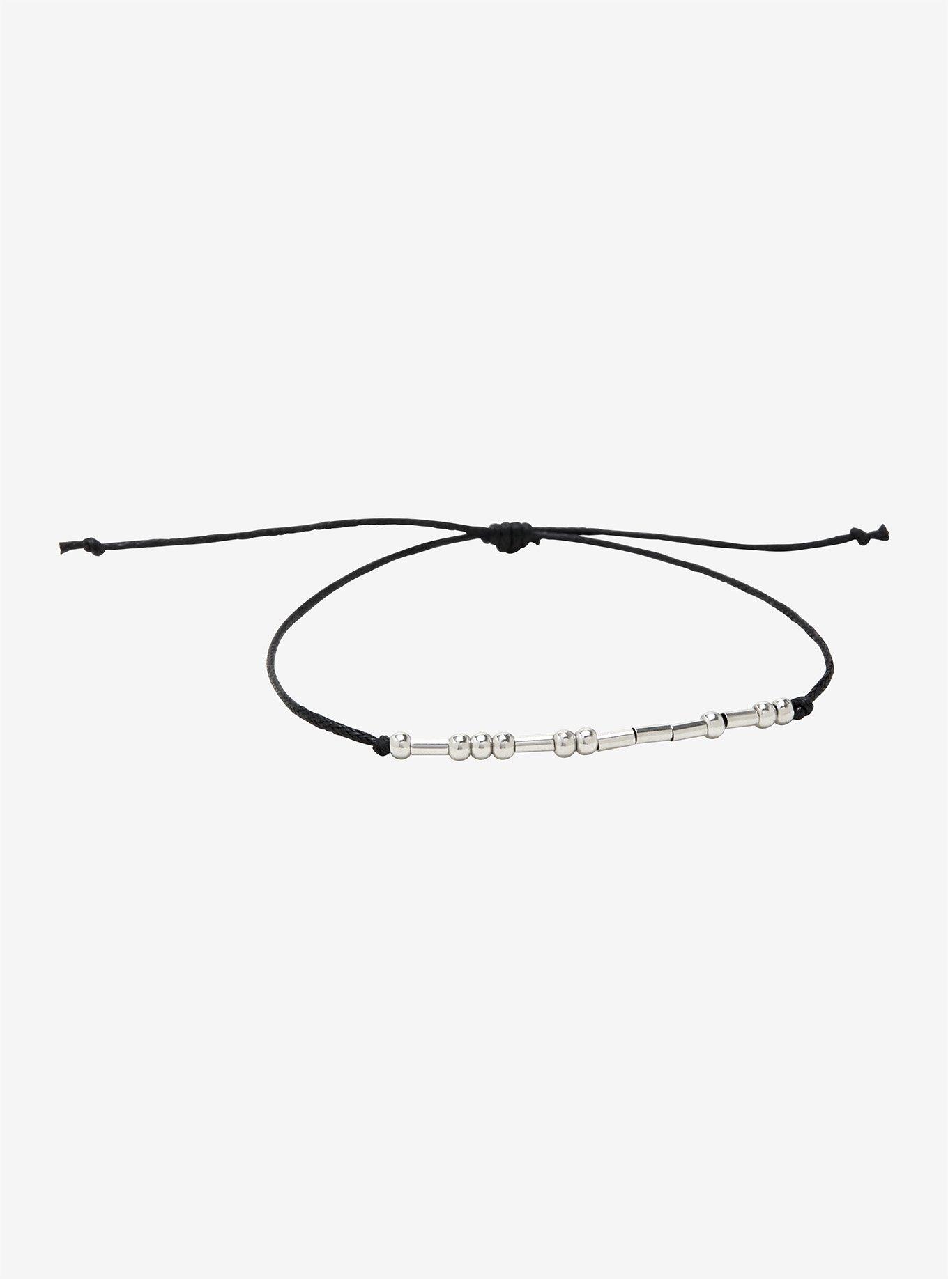 Blackheart F*** Off Morse Code Bracelet | Hot Topic