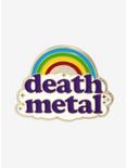 Death Metal Rainbow Enamel Pin, , hi-res
