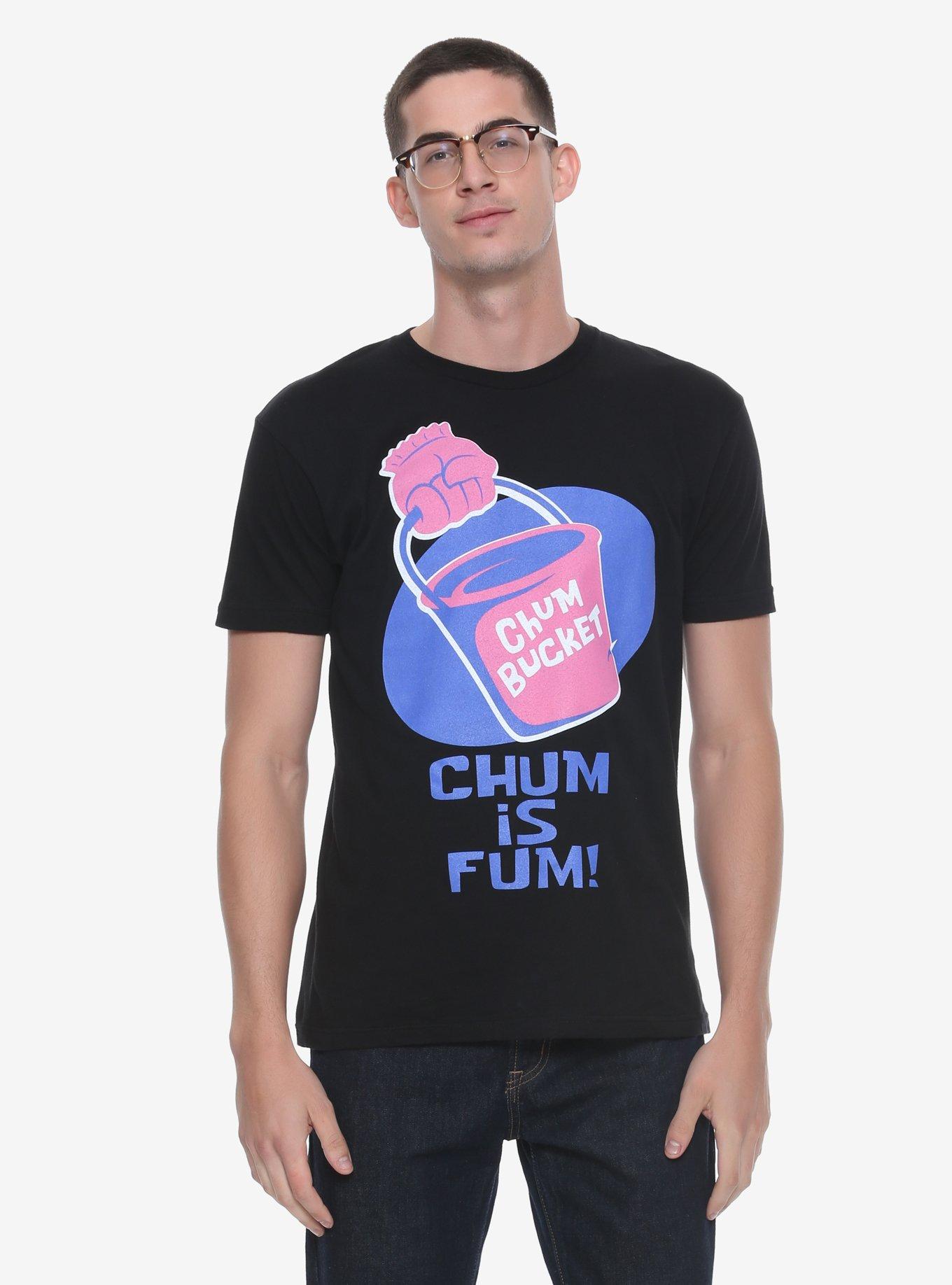 SpongeBob SquarePants Chum Is Fum T-Shirt - BoxLunch Exclusive, BLACK, hi-res