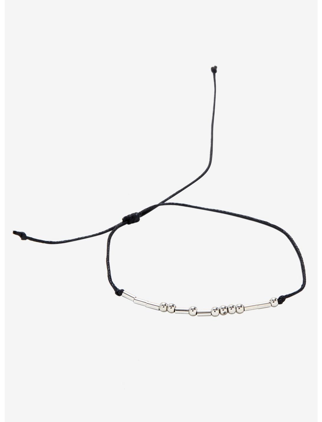Blackheart Weirdo Morse Code Bracelet, , hi-res
