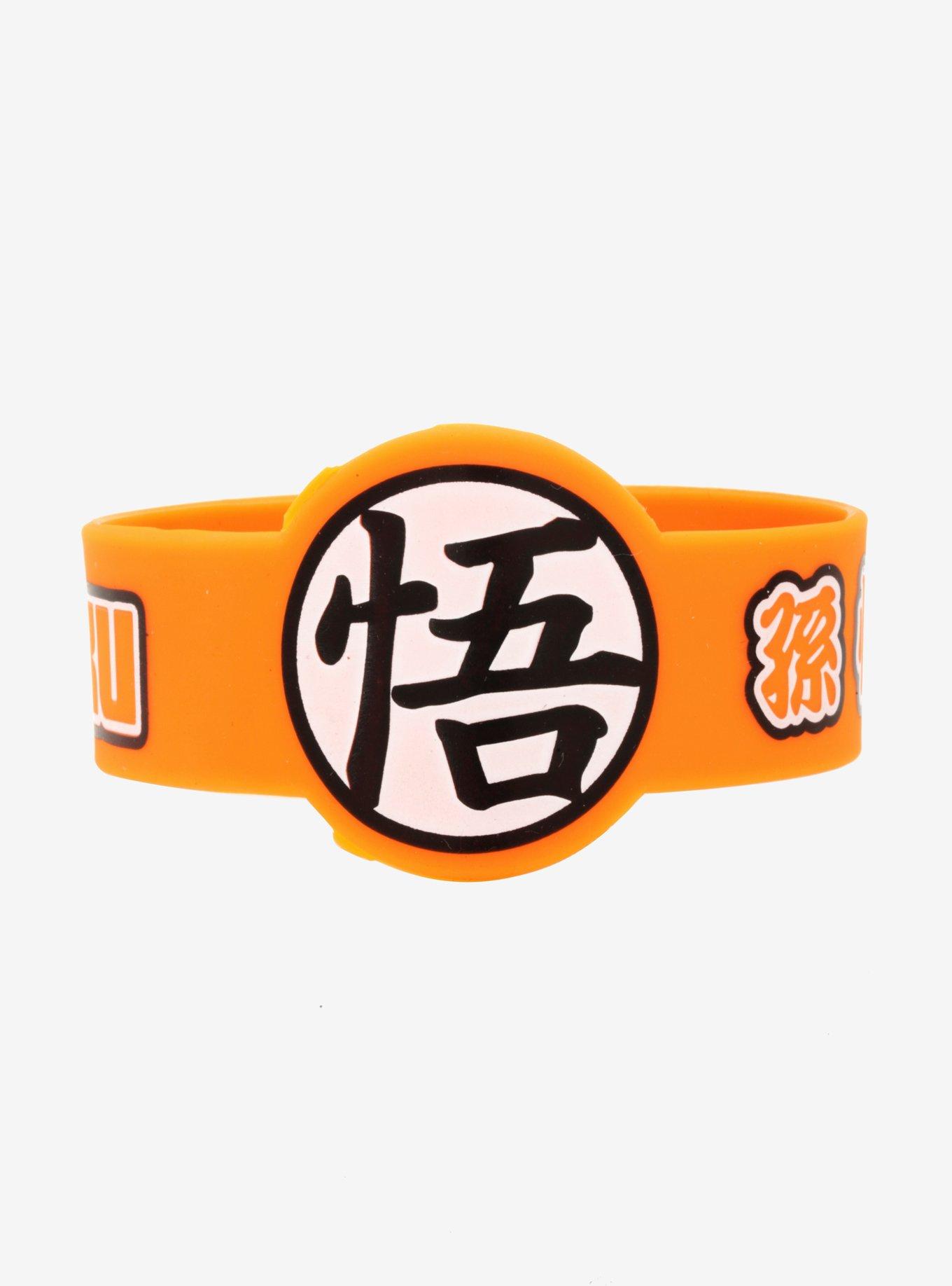 Dragon Ball Z Goku Kanji Rubber Bracelet, , hi-res