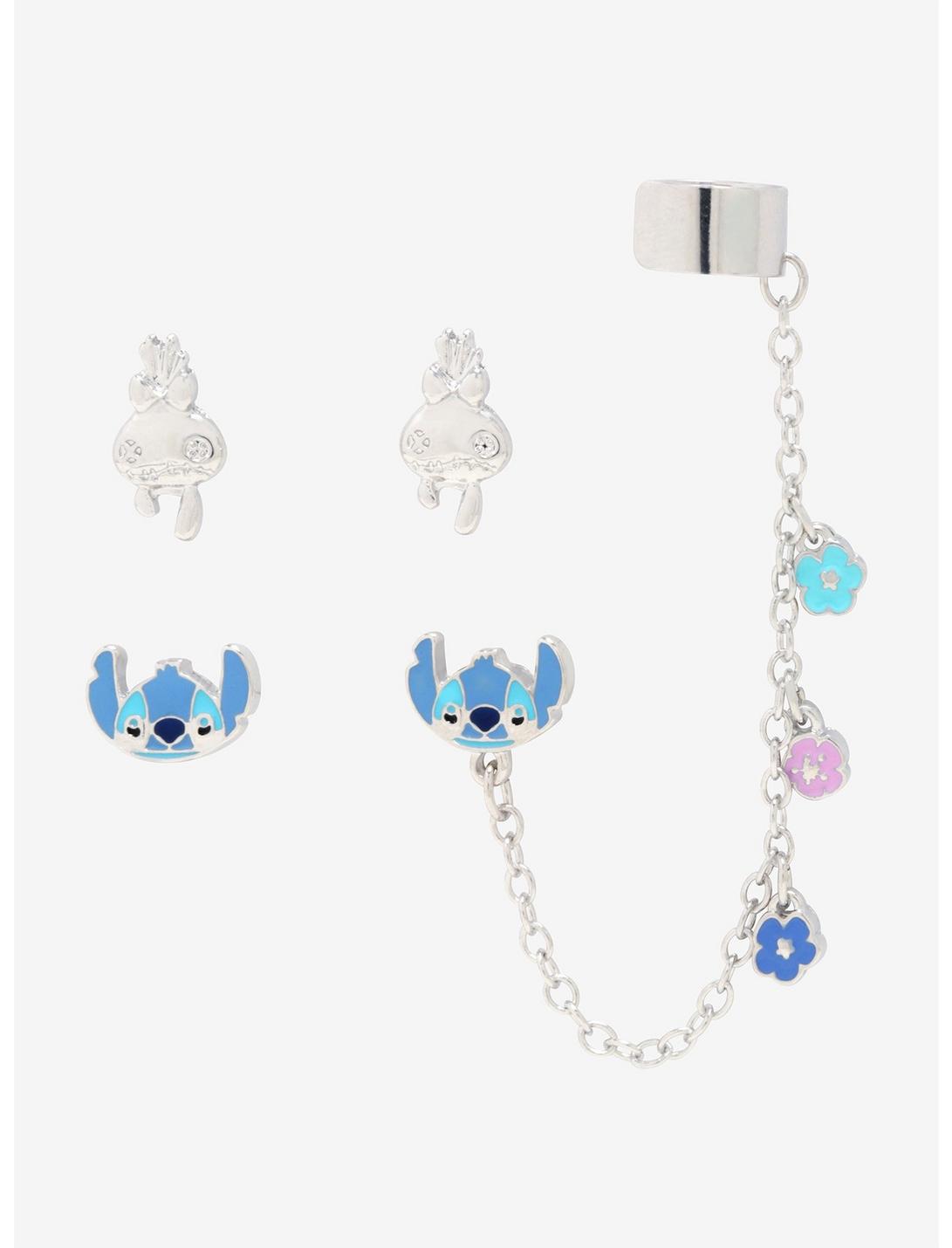 Disney Lilo & Stitch Cuff Earring Set, , hi-res