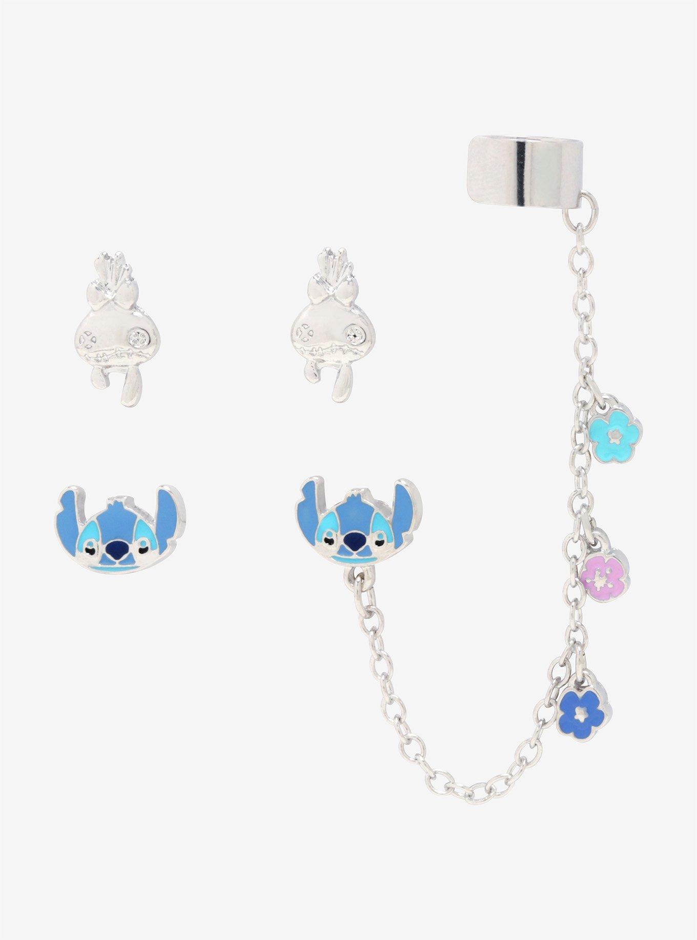 Disney Lilo & Stitch Cuff Earring Set, , hi-res