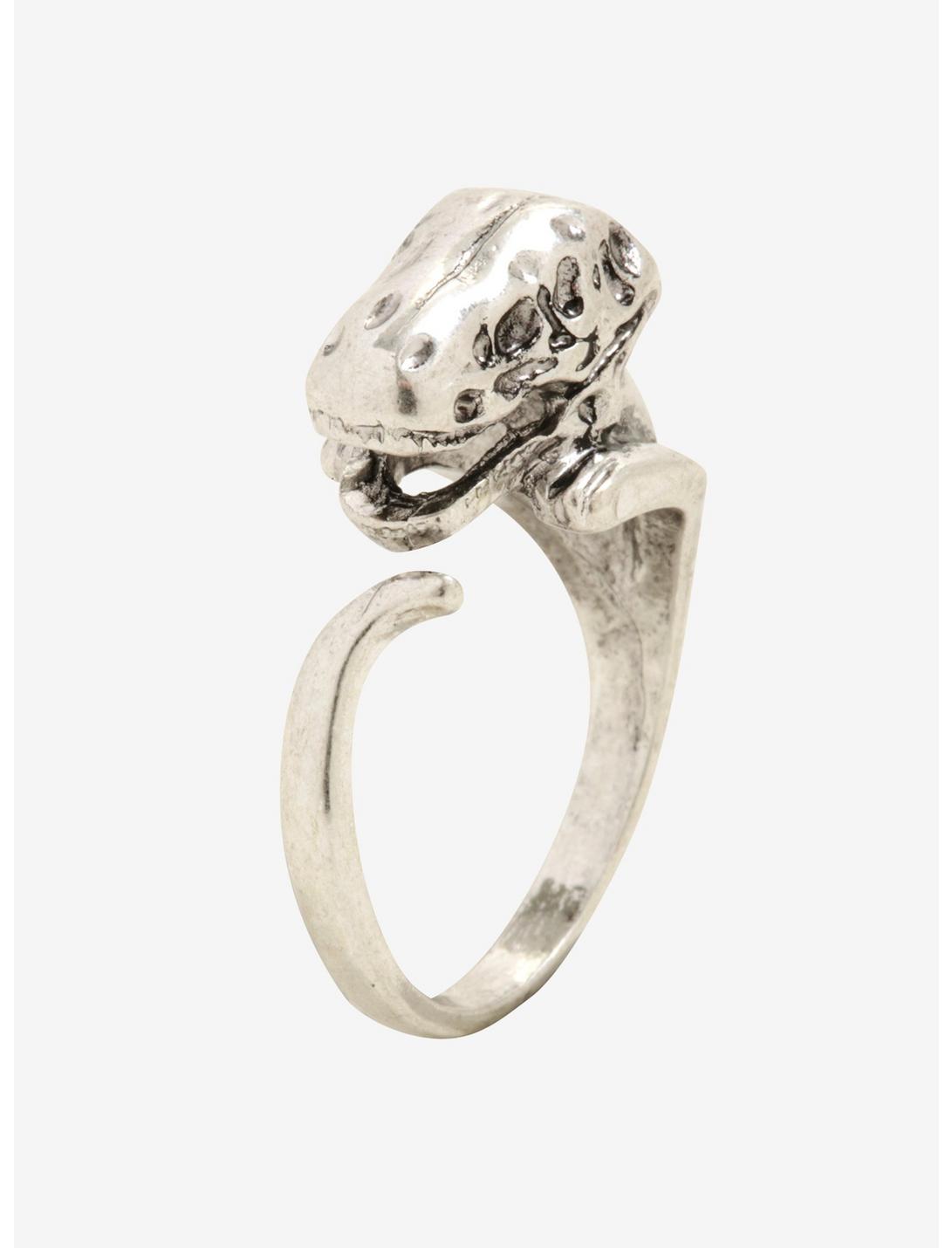 Dinosaur Wrap Ring - BoxLunch Exclusive, SILVER, hi-res