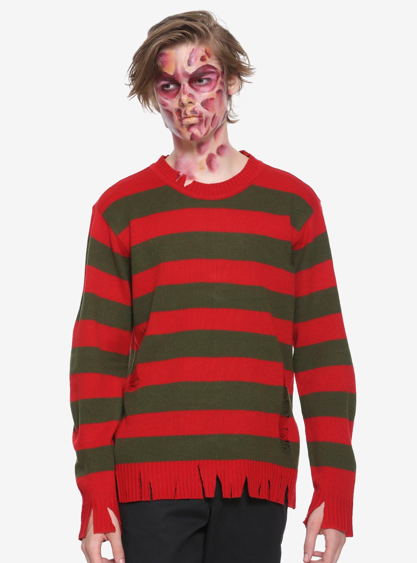 A Nightmare On Elm Street Freddy Striped Sweater, MULTI, hi-res