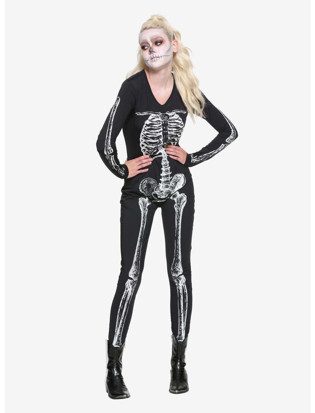 X-Ray Skeleton Catsuit, BLACK, hi-res