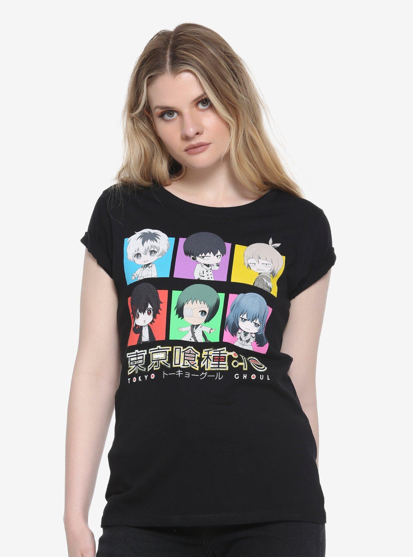 Tokyo Ghoul:re Character Grid Girls T-Shirt, MULTICOLOR, hi-res