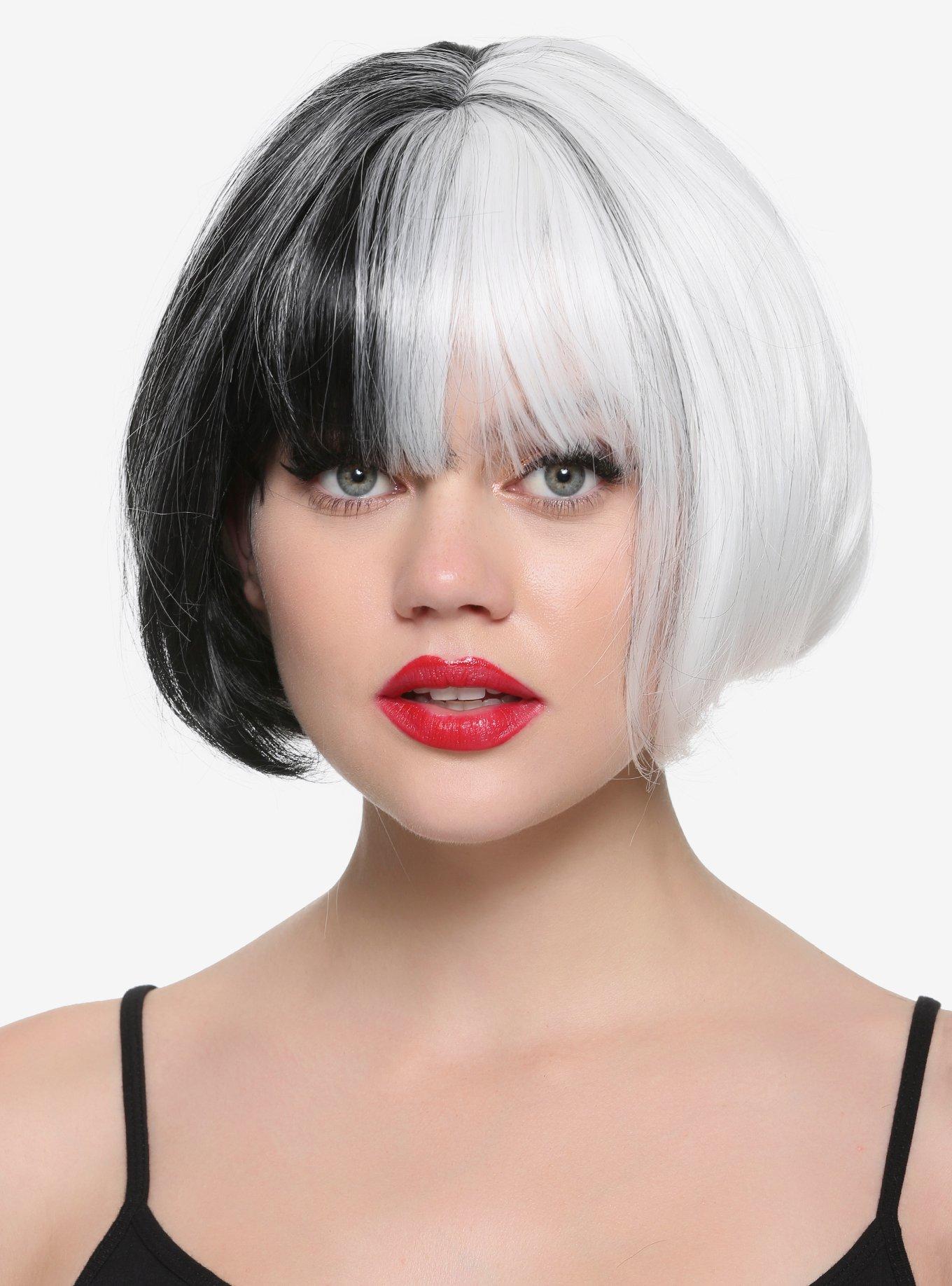 Black & White Short Wig, , hi-res