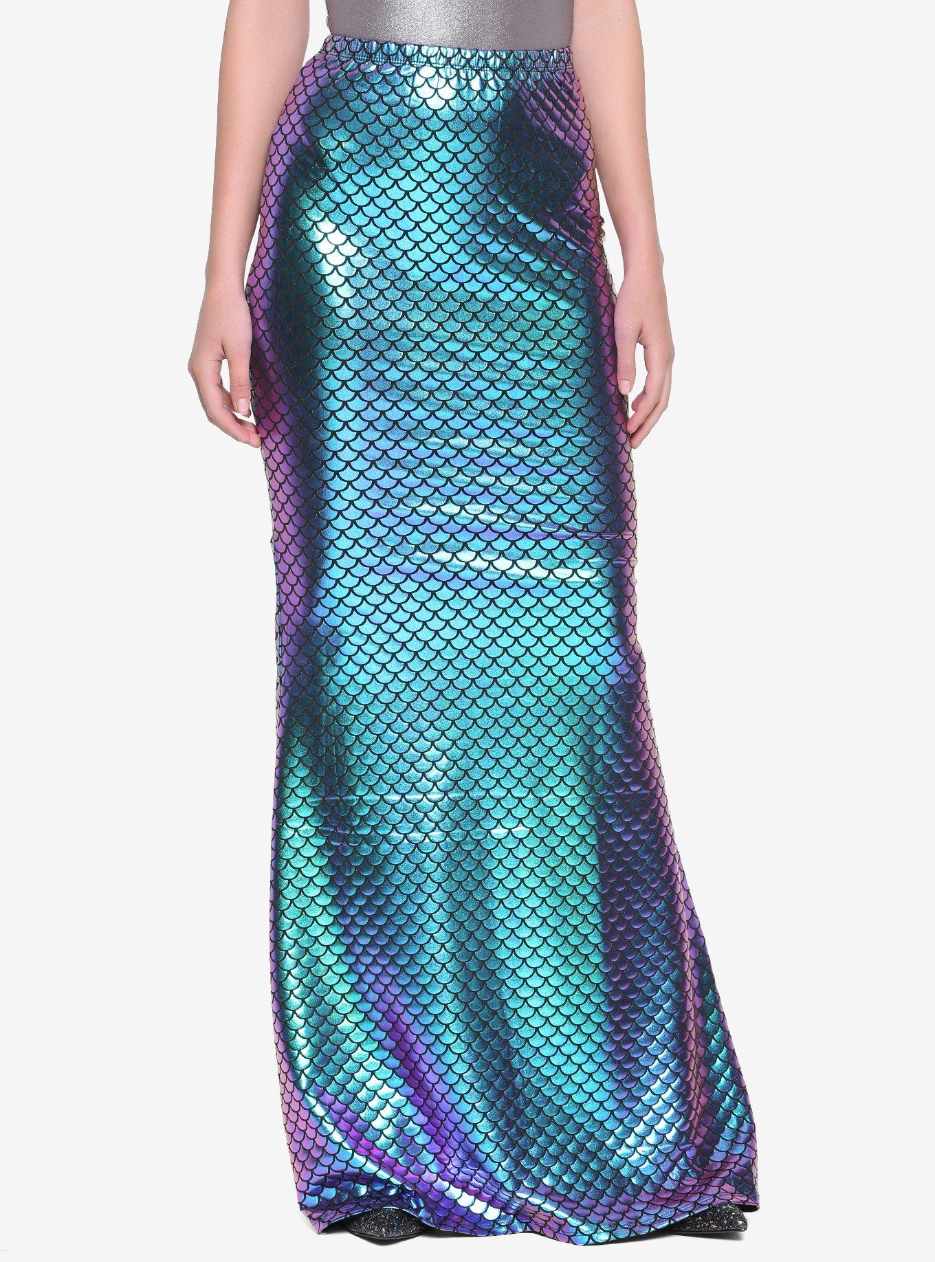 Iridescent Scale Mermaid Skirt, MULTI, hi-res