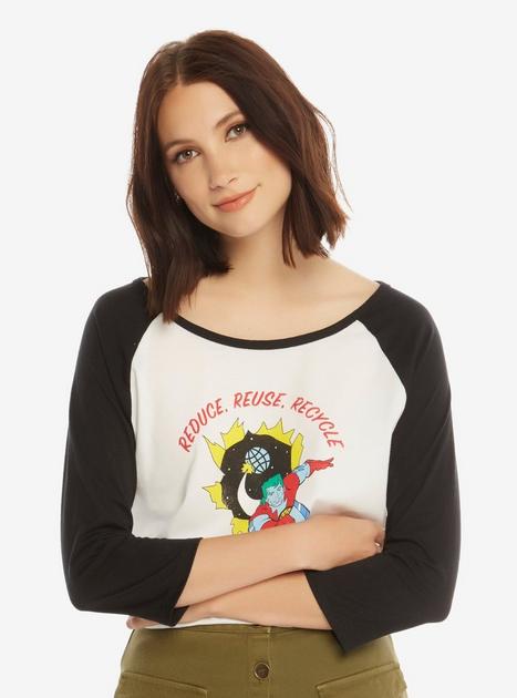 Captain Planet Recycle Womens Raglan - BoxLunch Exclusive | BoxLunch