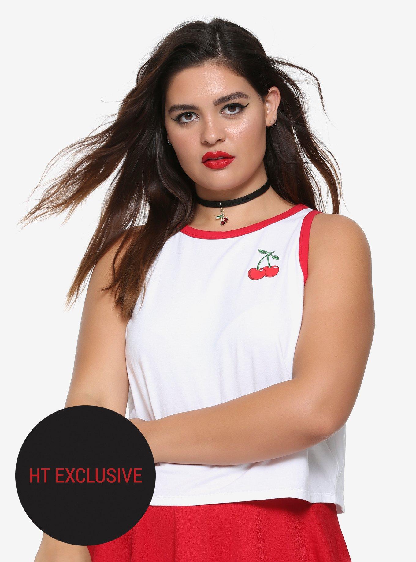 Riverdale Cheryl Blossom HBIC Girls Tank Top Plus Size Hot Topic Exclusive, RED, hi-res