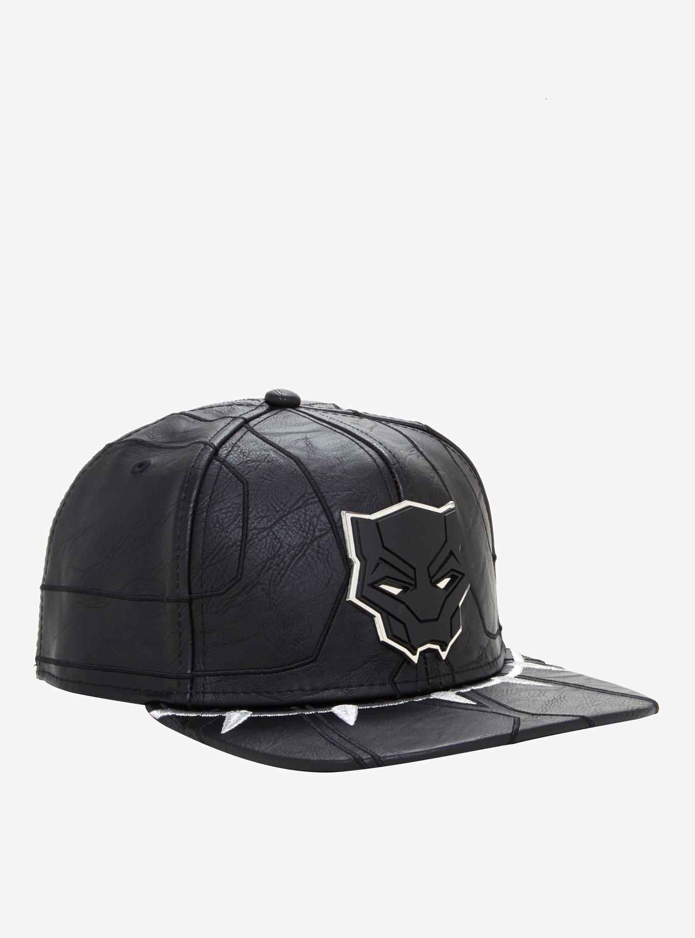 Marvel Black Panther Faux Leather Snapback Hat, , hi-res