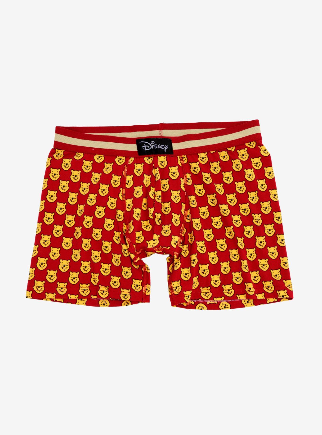 Disney Winnie The Pooh Allover Print Boxer Briefs, RED, hi-res