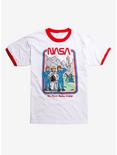 NASA Space Camp Retro Ringer T-Shirt Hot Topic Exclusive, WHITE, hi-res