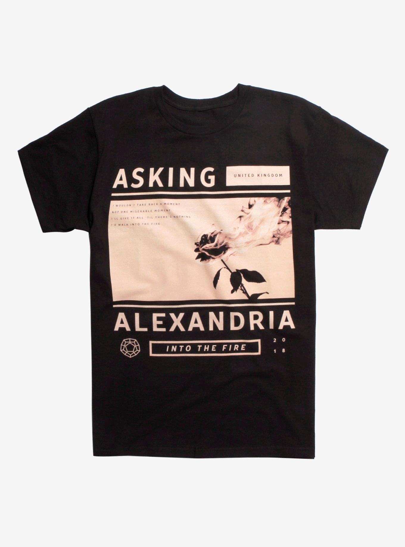 Asking Alexandria Into The Fire T-Shirt, BLACK, hi-res