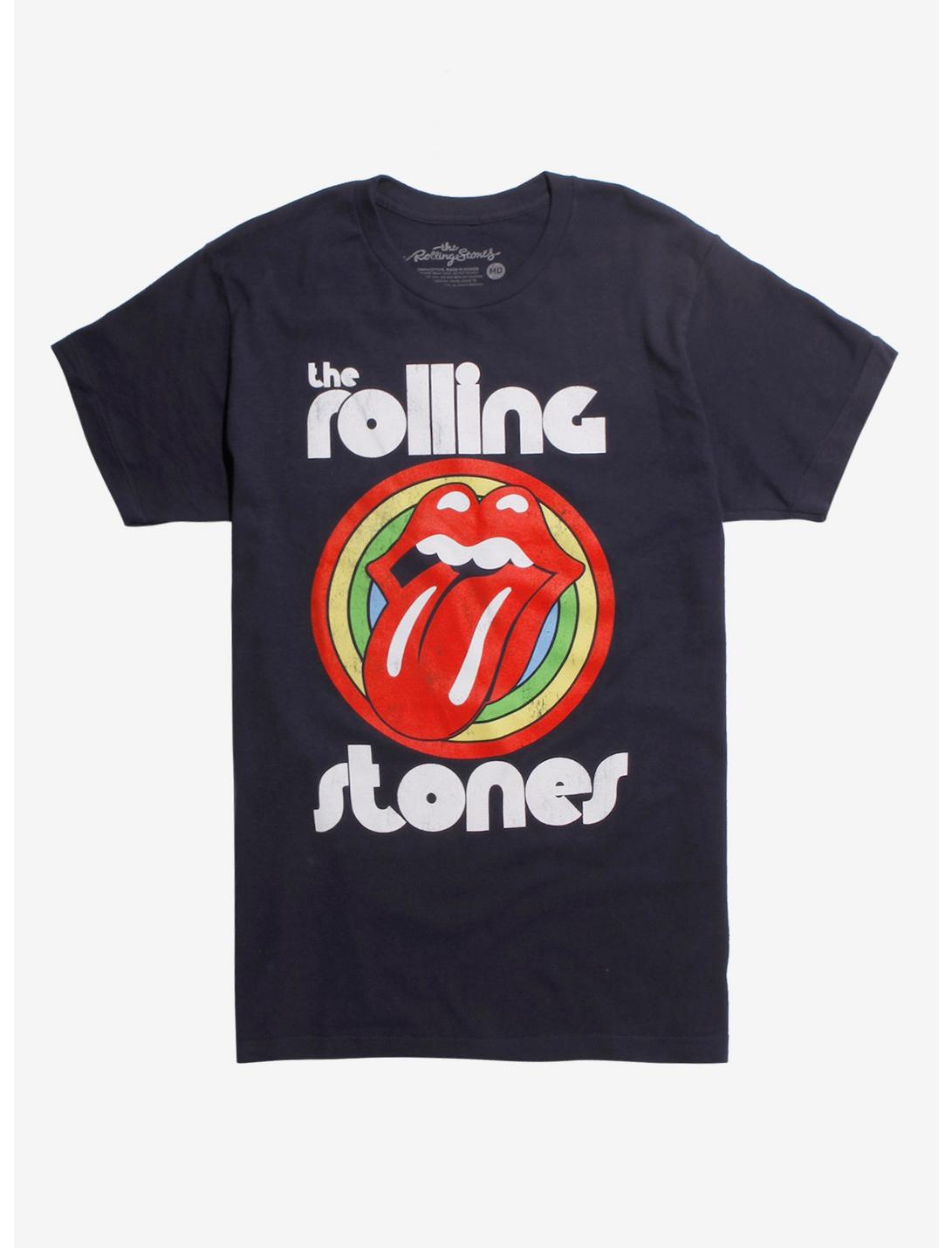 The Rolling Stones Circles T-Shirt, BLACK, hi-res