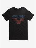 Weezer Red & Blue Logo T-Shirt, BLACK, hi-res