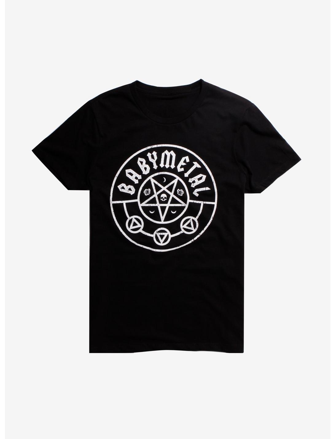 Babymetal Pentagram Logo T-Shirt, BLACK, hi-res