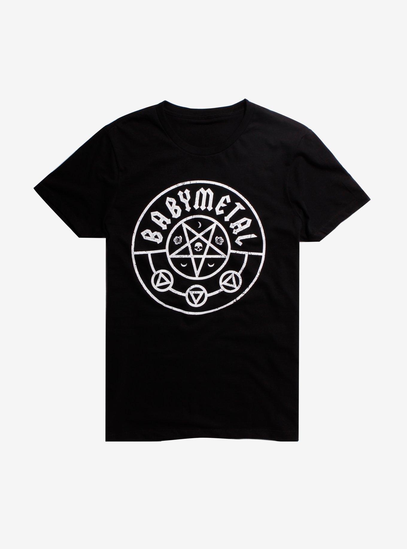 Babymetal Pentagram Logo T-Shirt, BLACK, hi-res