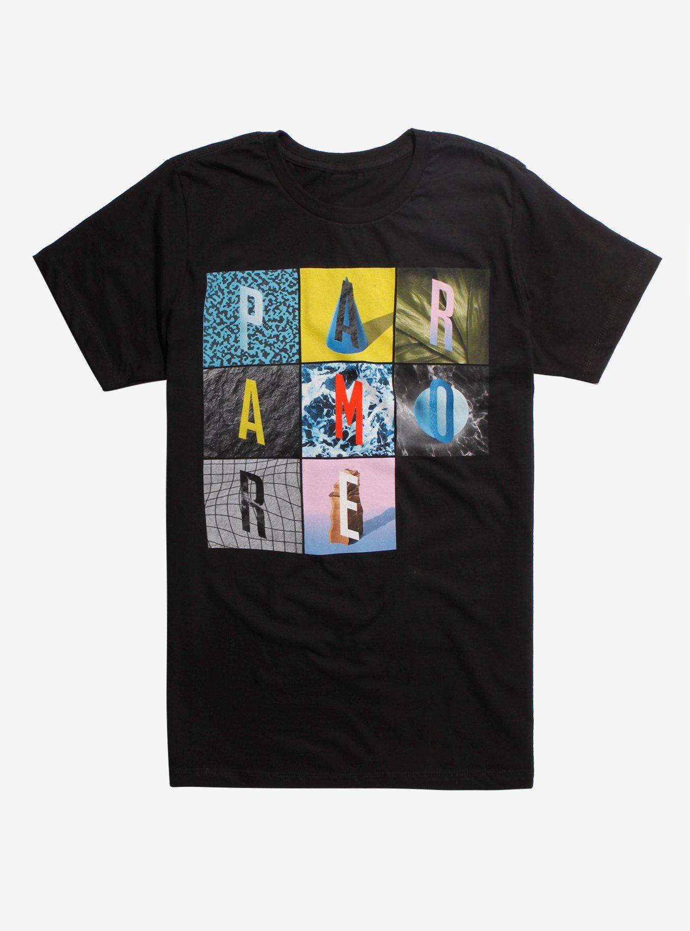 Paramore Squares T-Shirt, BLACK, hi-res