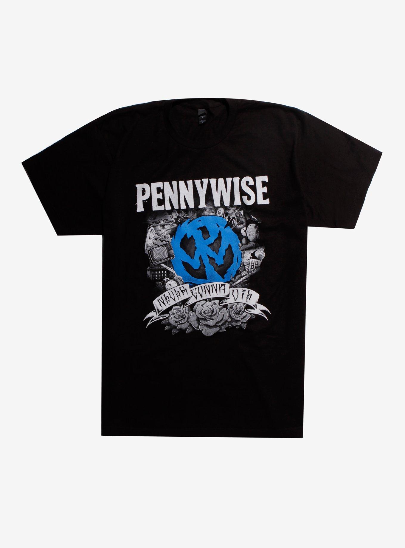 Pennywise Never Gonna Die T-Shirt, BLACK, hi-res