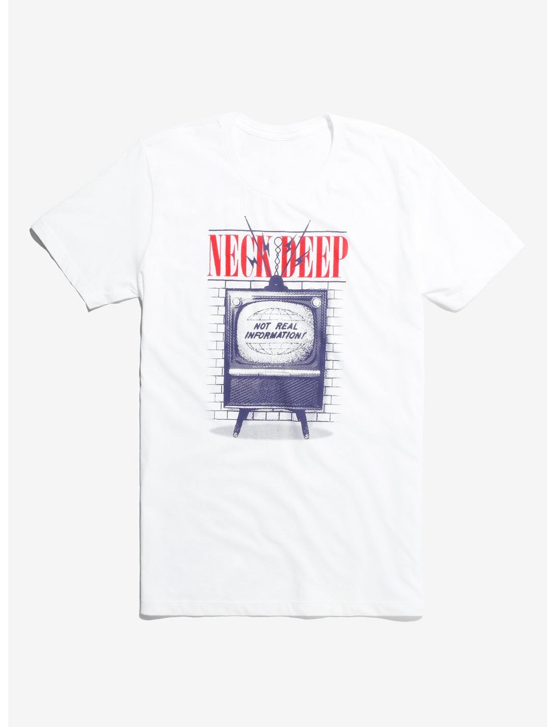 Neck Deep Old TV T-Shirt, WHITE, hi-res