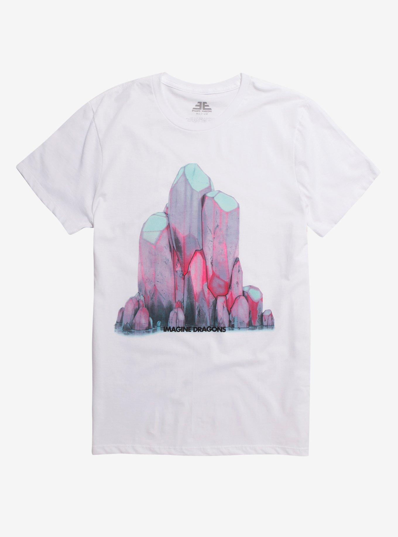 Imagine Dragons Crystals T-Shirt, WHITE, hi-res
