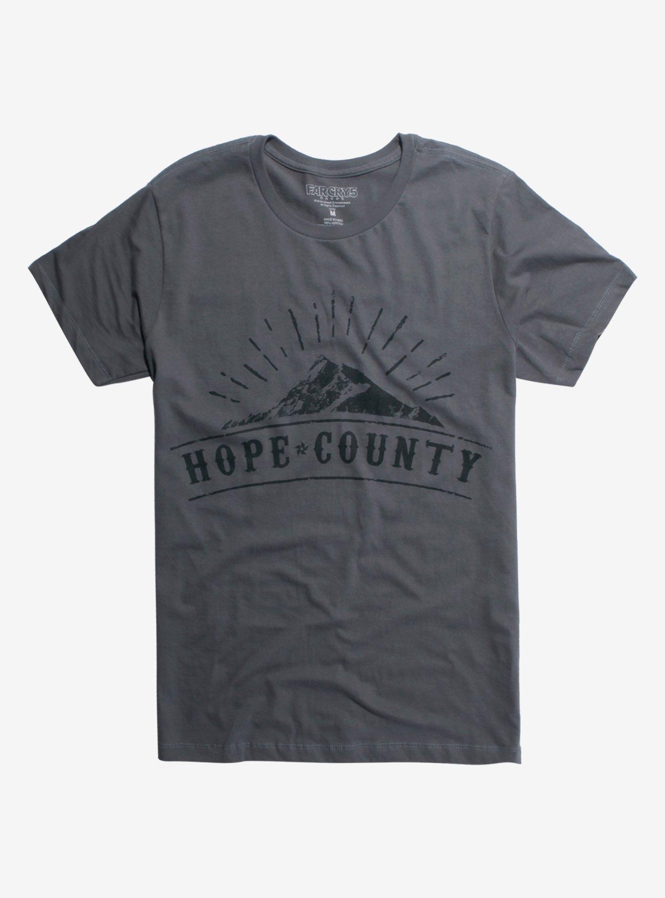 Far Cry 5 Hope County T-Shirt Hot Topic Exlusive, CHARCOAL HEATHER, hi-res