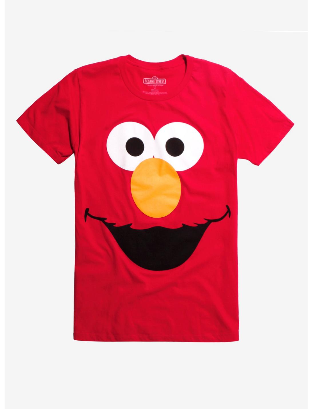 Sesame Street Elmo Big Face T-Shirt, RED, hi-res