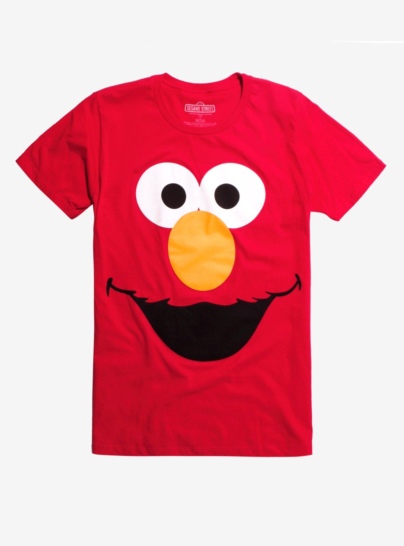 Sesame Street Elmo Big Face T-Shirt, RED, hi-res