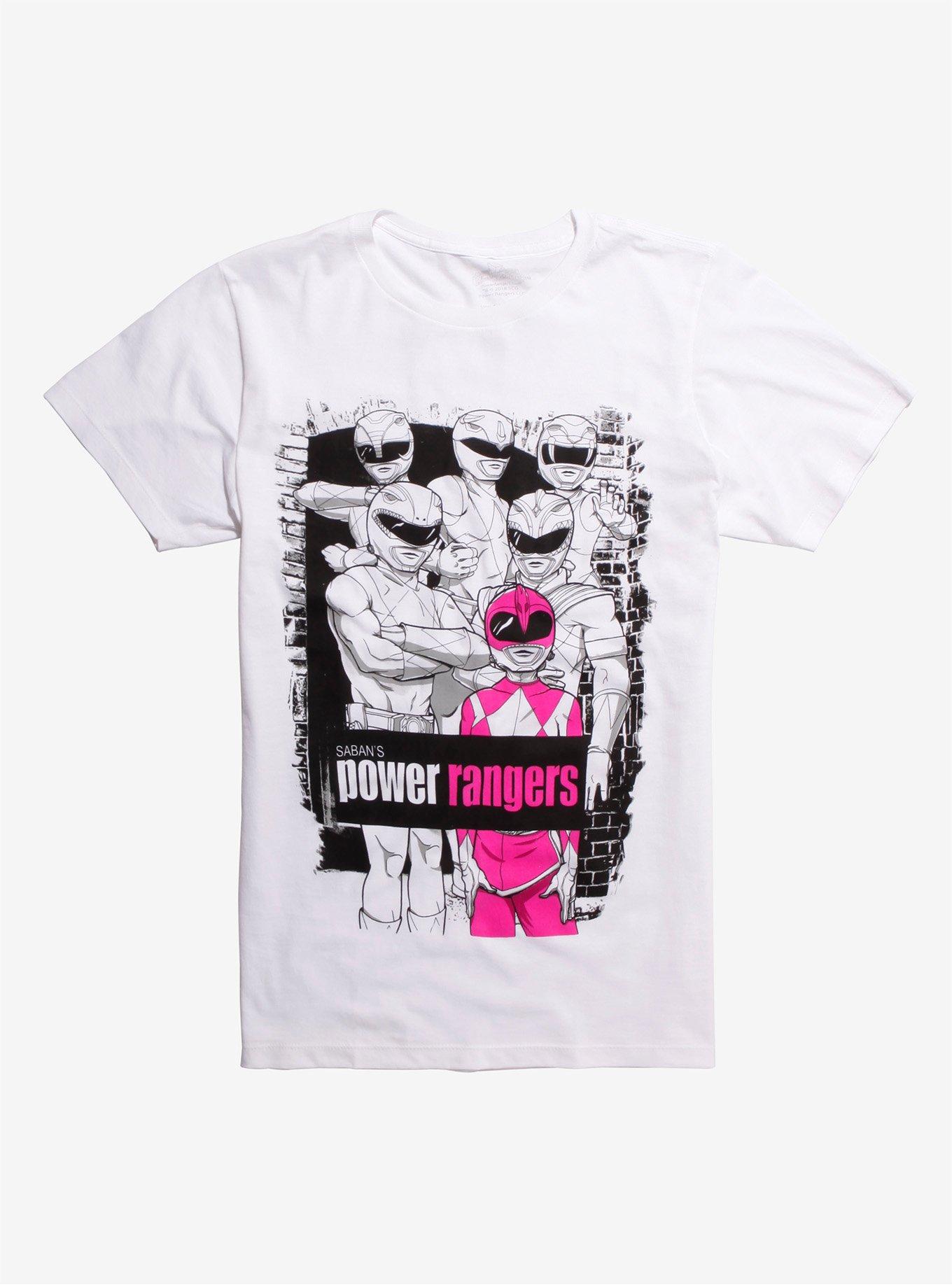 Power Rangers Pink Ranger T-Shirt Hot Topic Exclusive, WHITE, hi-res