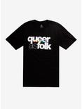 Queer As Folk Logo T-Shirt Hot Topic Exclusive, BLACK, hi-res