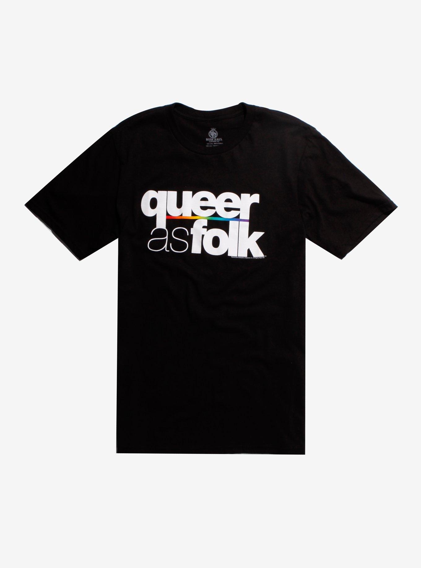 Queer As Folk Logo T-Shirt Hot Topic Exclusive, BLACK, hi-res