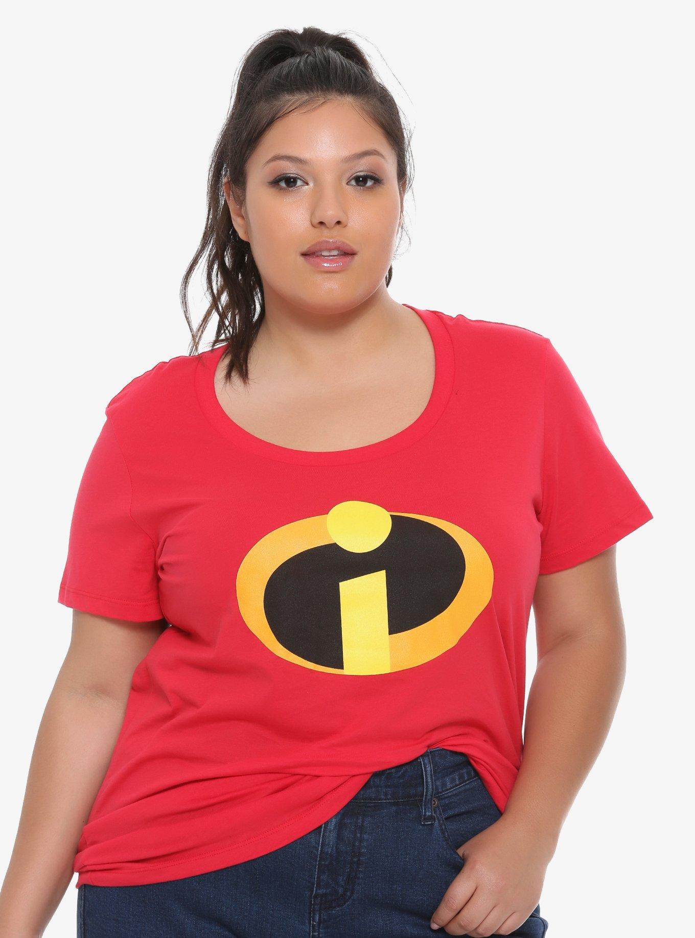 Disney Pixar Incredibles Girls Cosplay T-Shirt Plus Size, RED, hi-res