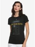 Doctor Who Thirteenth Doctor Logo Girls Black T-Shirt, BLACK, hi-res