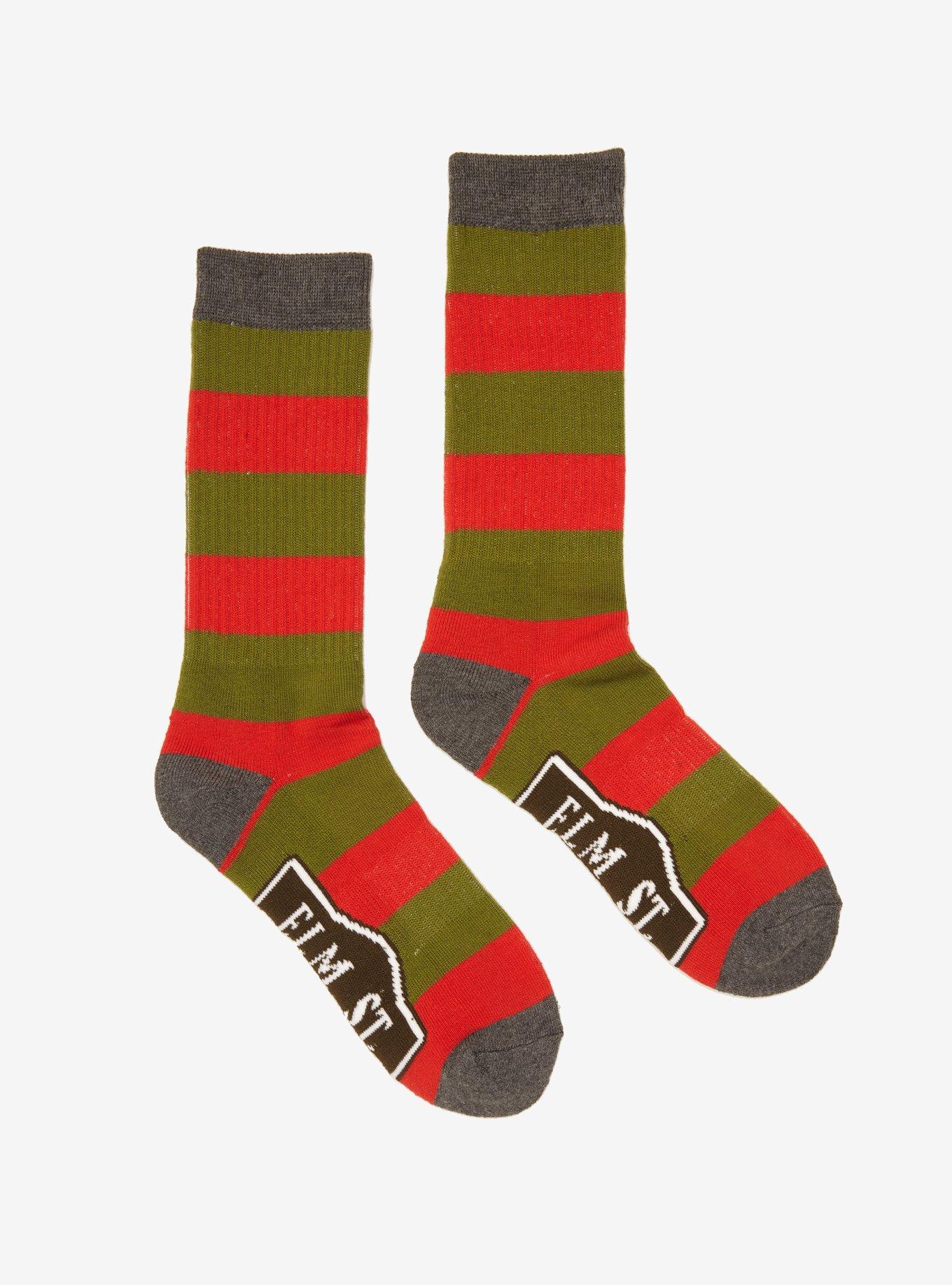 A Nightmare On Elm Street Freddy Krueger Crew Socks, , hi-res